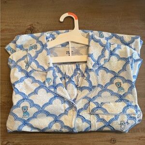 Roller Rabbit X TARGET Blue and White Printed Pajamas